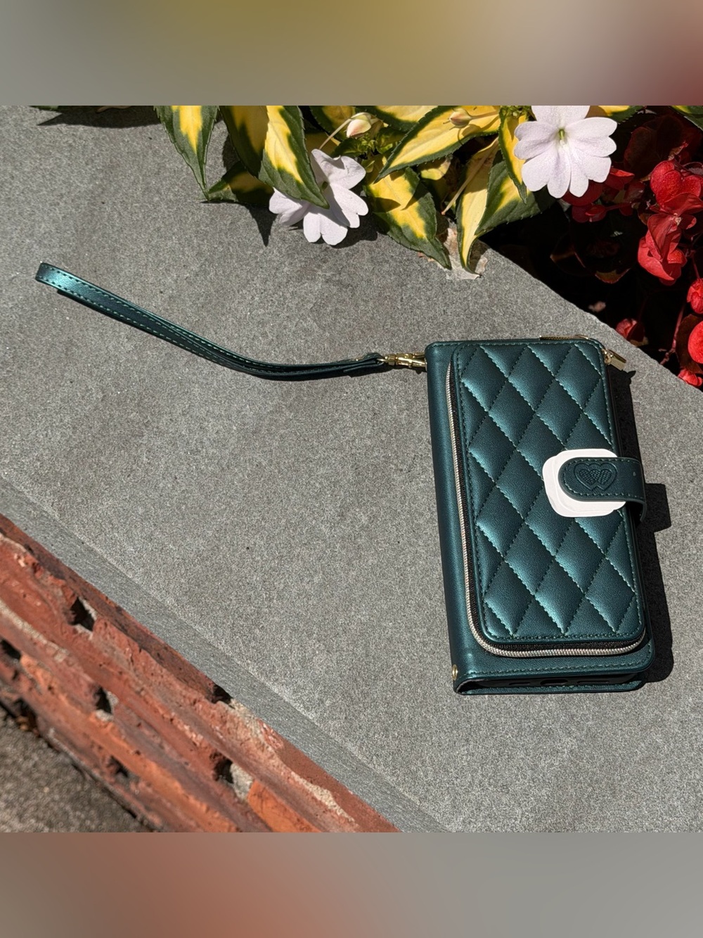 NEW iPhone 14 Pro Max Teal Wallet Crossbody Case Wristlet